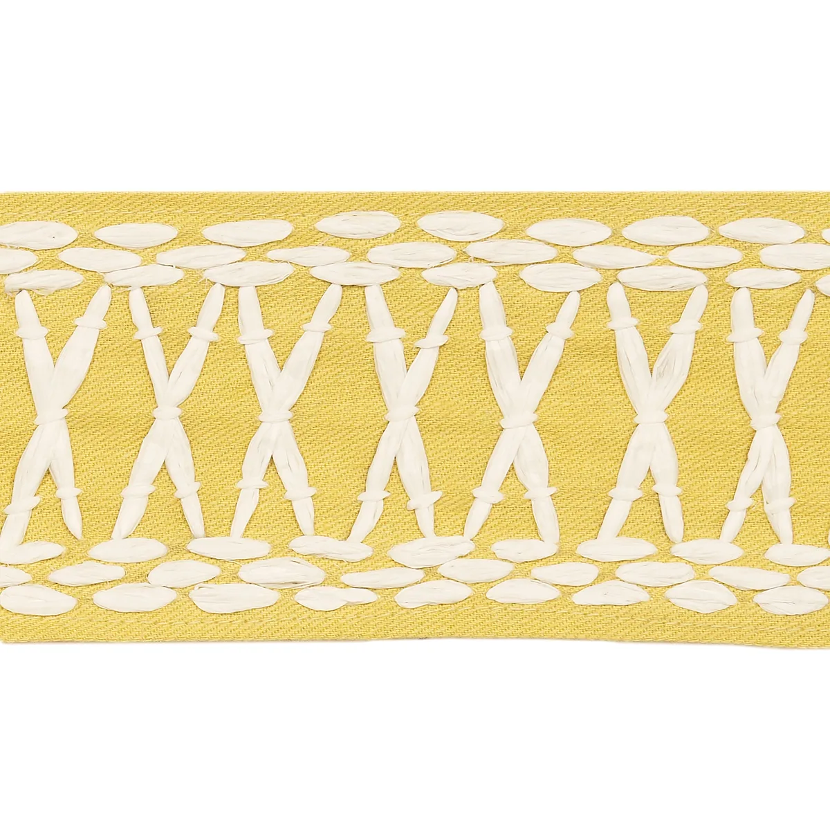 Schumacher Tikki Tape trim in Yellow (69308)