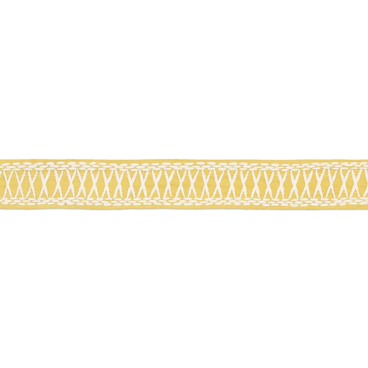 Schumacher Tikki Tape trim in Yellow (69308)