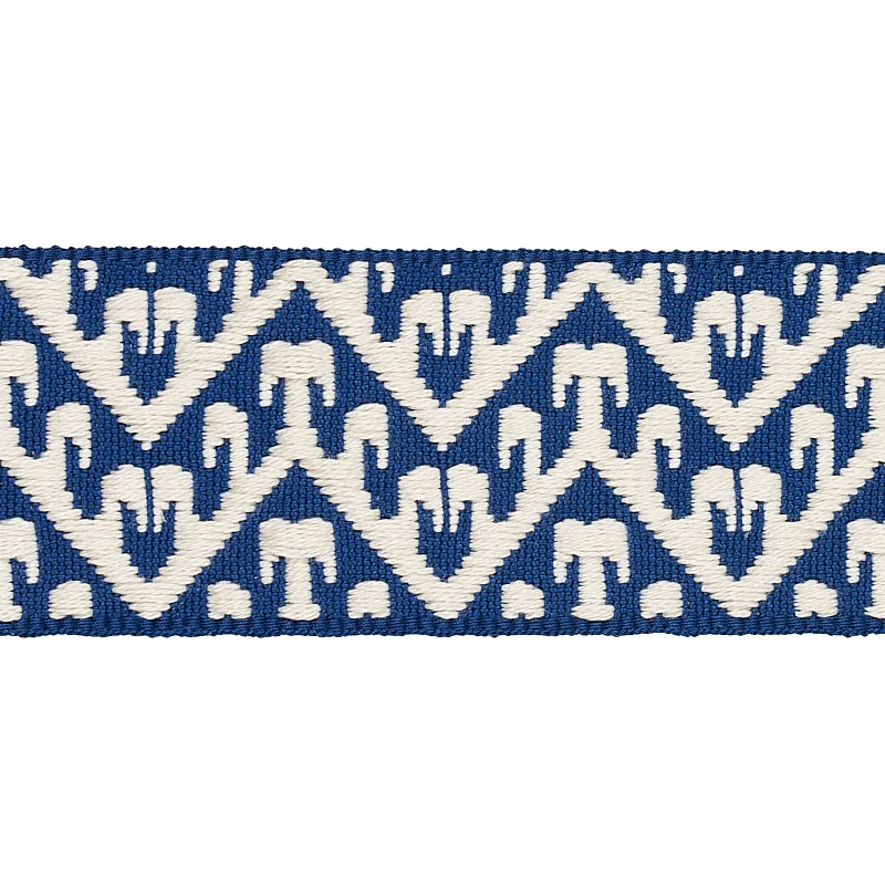 Schumacher Tivoli Tape trim in Blue (80011)