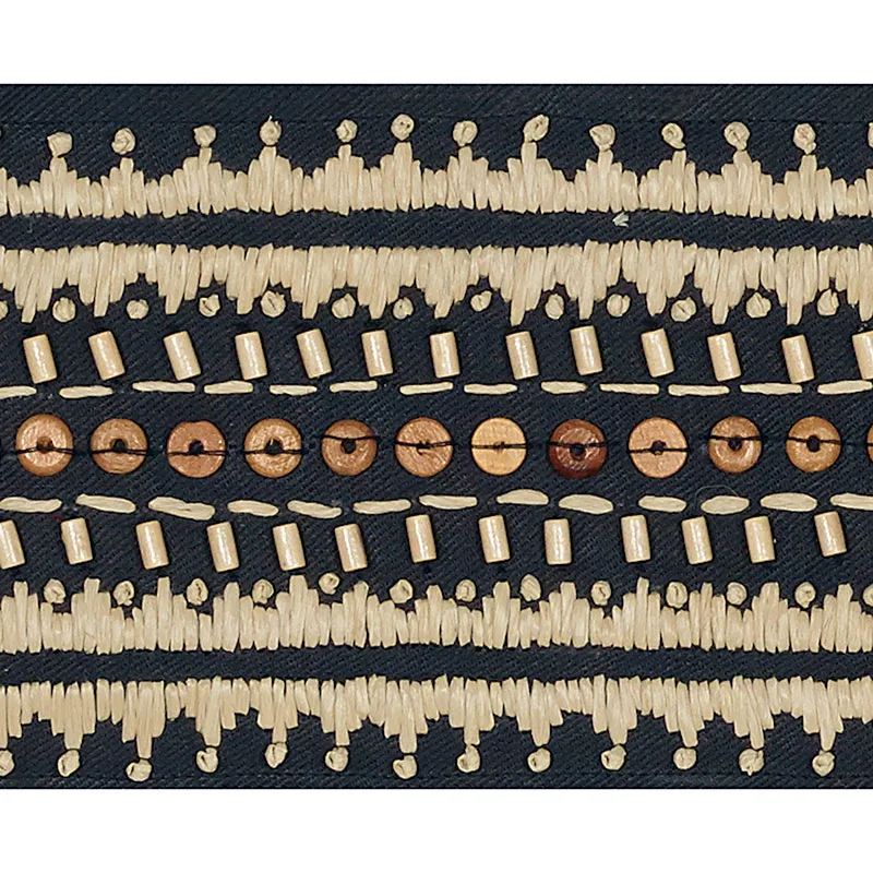 Schumacher Tonga Tape trim in Lava Black (69290)