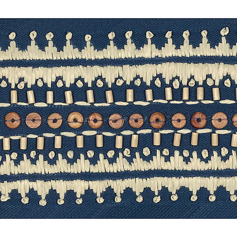 Schumacher Tonga Tape trim in Marine (69291)