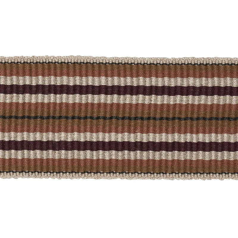 Schumacher Topaki Stripe Tape Medium trim in Aubergine (79752)