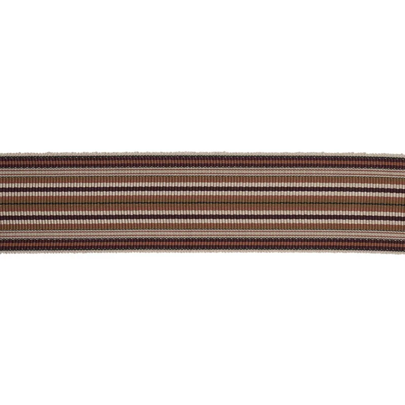 79742 | Topaki Stripe Tape Wide - Aubergine Schumacher Topaki Stripe Tape Wide trim in Aubergine (79742)