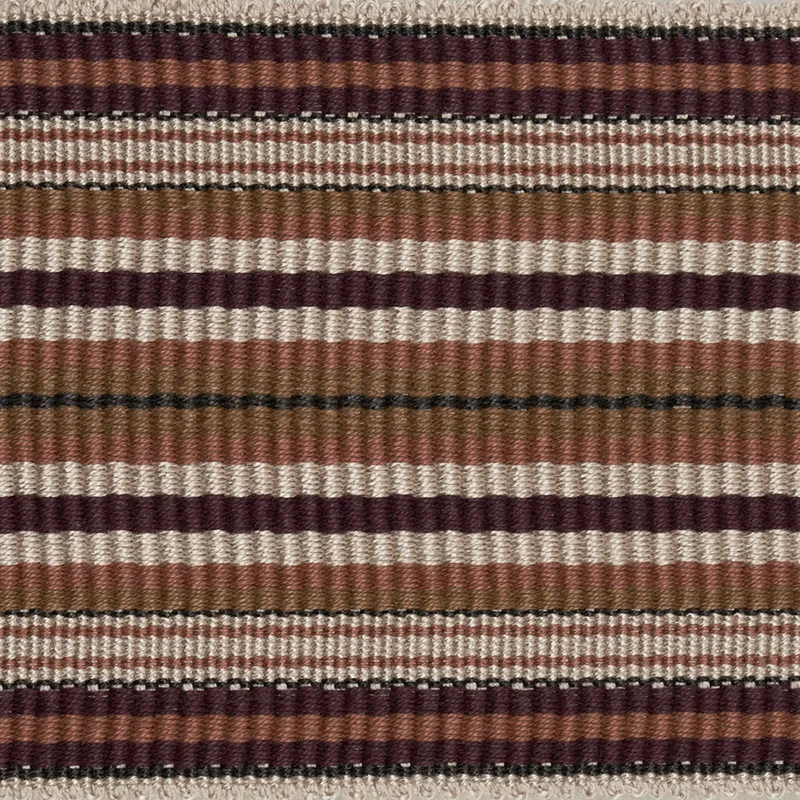 79742 | Topaki Stripe Tape Wide - Aubergine Schumacher Topaki Stripe Tape Wide trim in Aubergine (79742)
