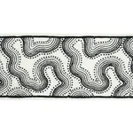 81220 | Topo Beaded Tape - Black & White Schumacher Topo Beaded Tape trim in Black & White (81220)
