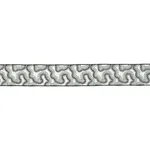 81220 | Topo Beaded Tape - Black & White Schumacher Topo Beaded Tape trim in Black & White (81220)