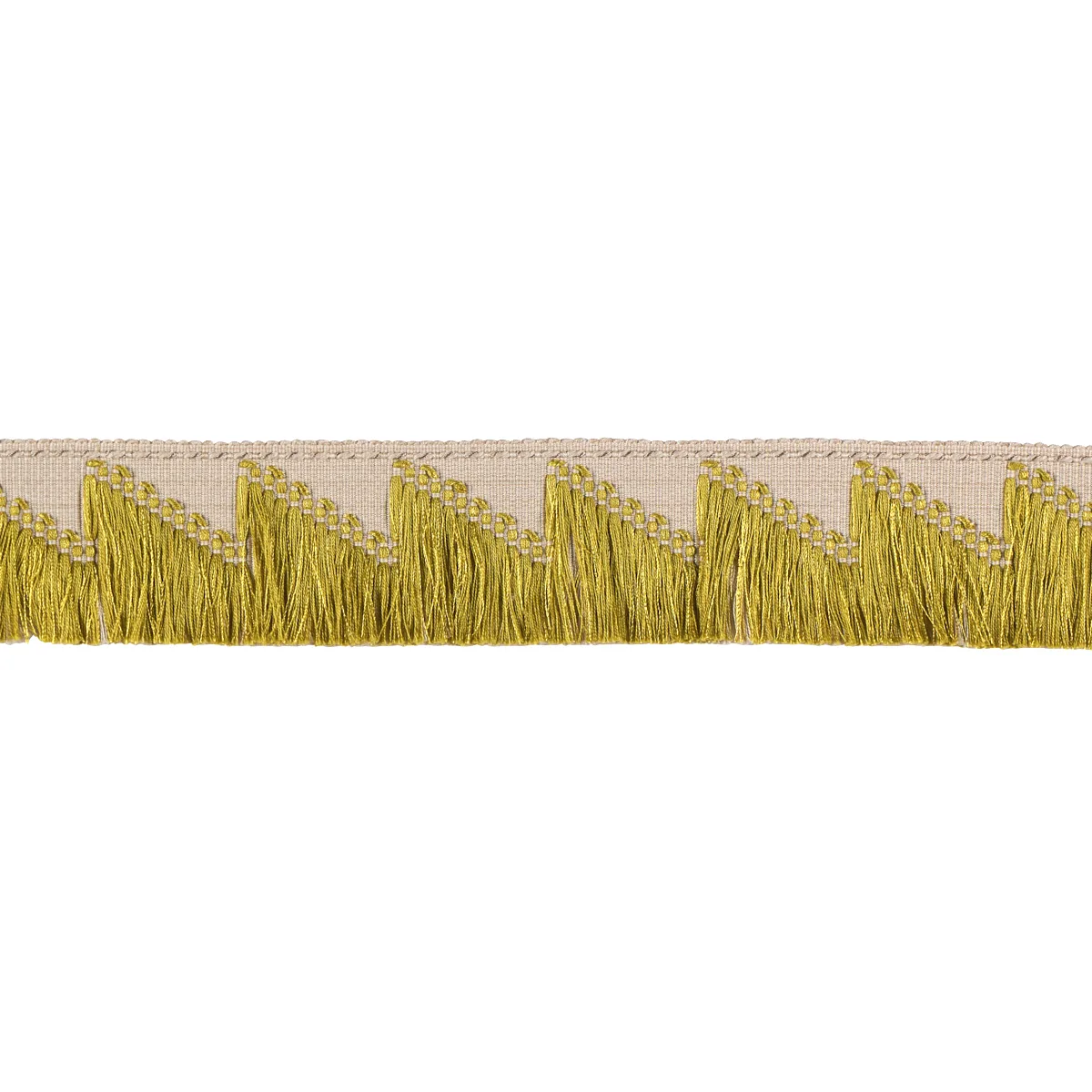 Schumacher Trace of Connection Fringe trim in Chartreuse (86930)