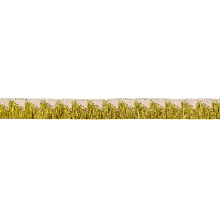 Schumacher Trace of Connection Fringe trim in Chartreuse (86930)