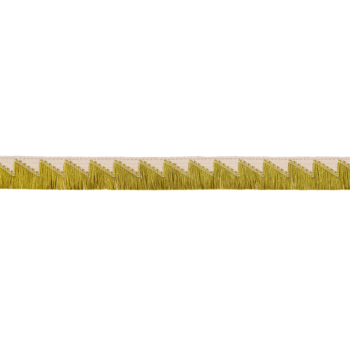 Schumacher Trace of Connection Fringe trim in Chartreuse (86930)
