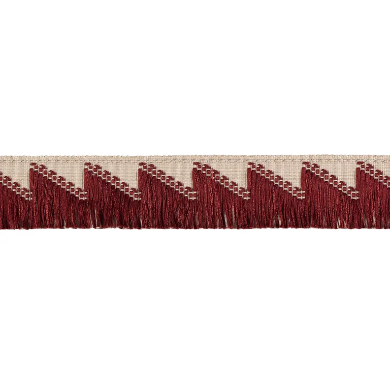 Schumacher Trace of Connection Fringe trim in Merlot (86931)