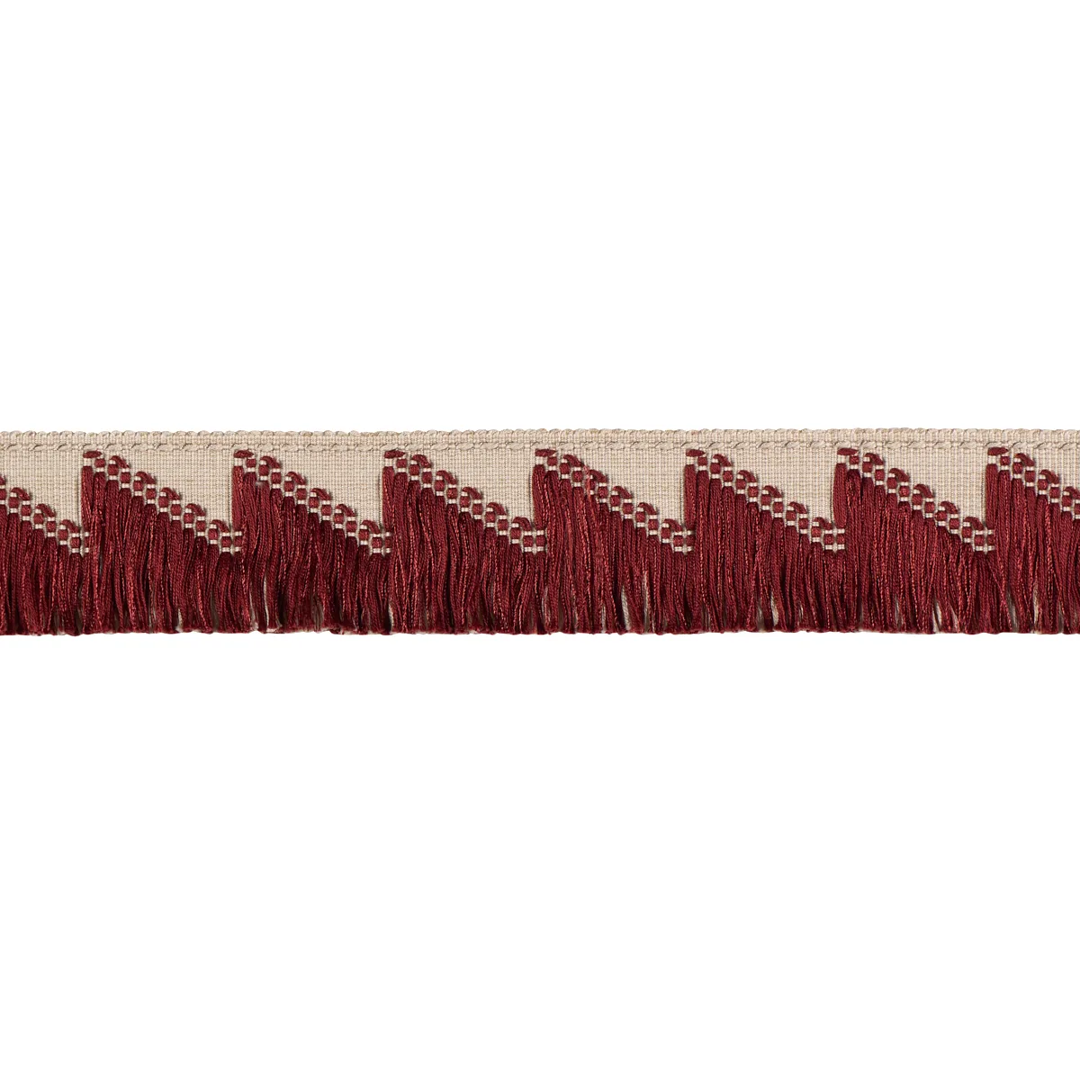 Schumacher Trace of Connection Fringe trim in Merlot (86931)