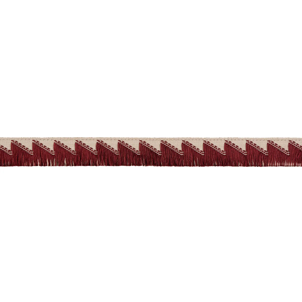 Schumacher Trace of Connection Fringe trim in Merlot (86931)
