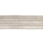 Schumacher Trento Beaded Tape trim in Platinum (77380)