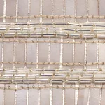 Schumacher Trento Beaded Tape trim in Platinum (77380)