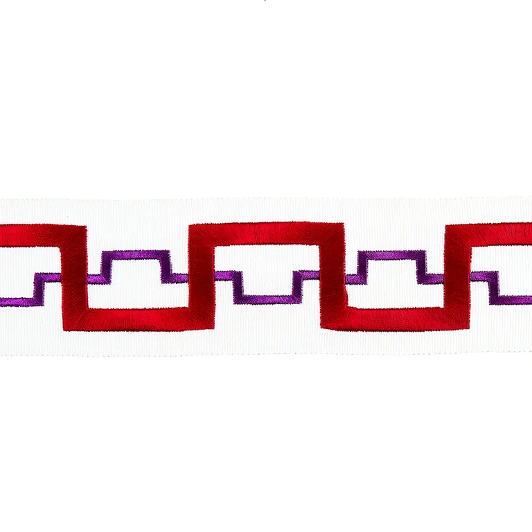 Schumacher Turret Tape trim in Garnet (74353)