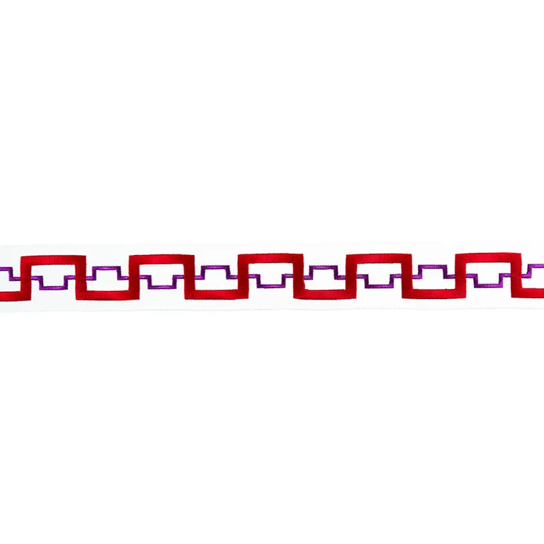 Schumacher Turret Tape trim in Garnet (74353)