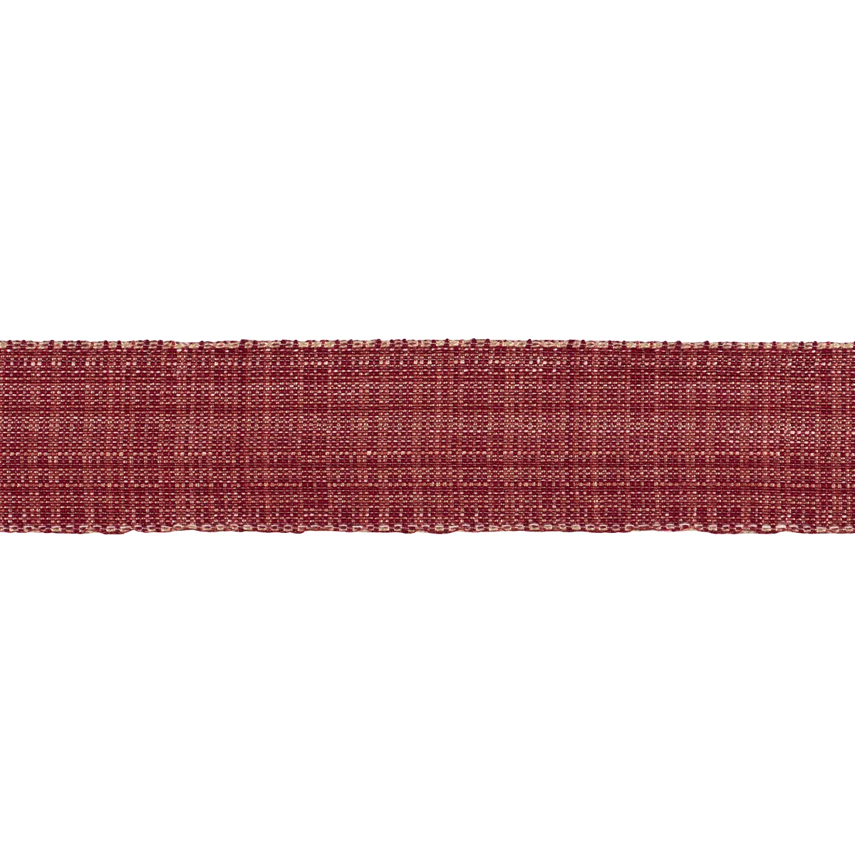 Schumacher Tweed Tape Medium trim in Red (86193)