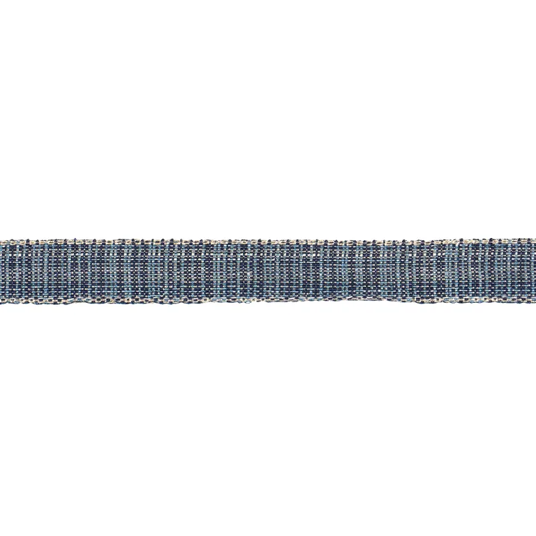 Schumacher Tweed Tape Narrow trim in Indigo (86200)
