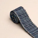 86200 | Tweed Tape Narrow - Indigo Schumacher Tweed Tape Narrow trim in Indigo (86200)