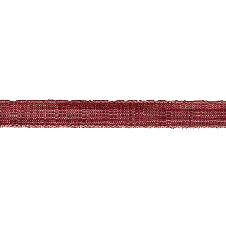 Schumacher Tweed Tape Narrow trim in Red (86205)
