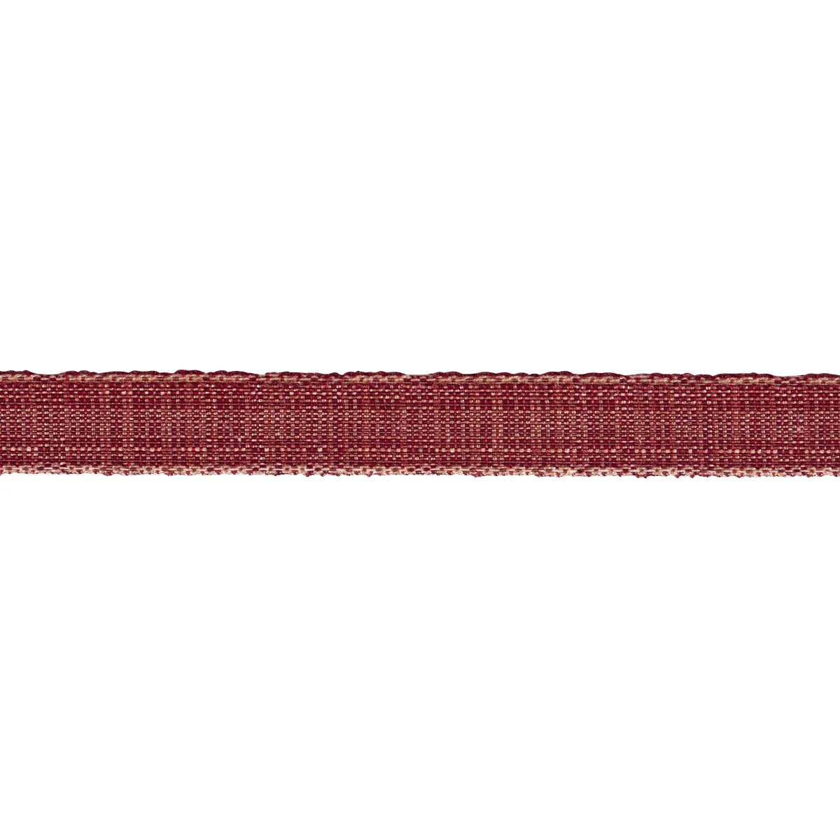 Schumacher Tweed Tape Narrow trim in Red (86205)