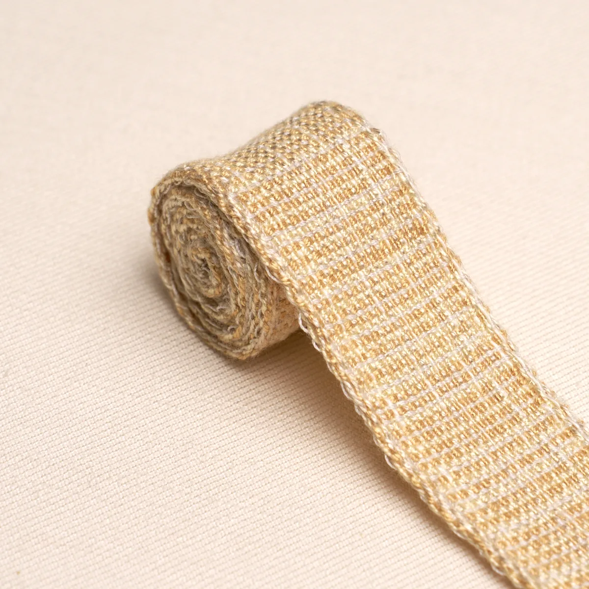Schumacher Tweed Tape Narrow trim in Yellow (86202)