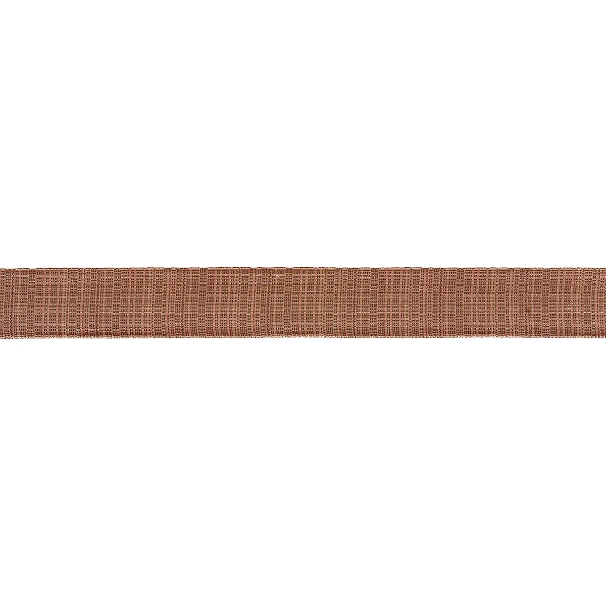 Schumacher Tweed Tape Wide trim in Brown (86214)