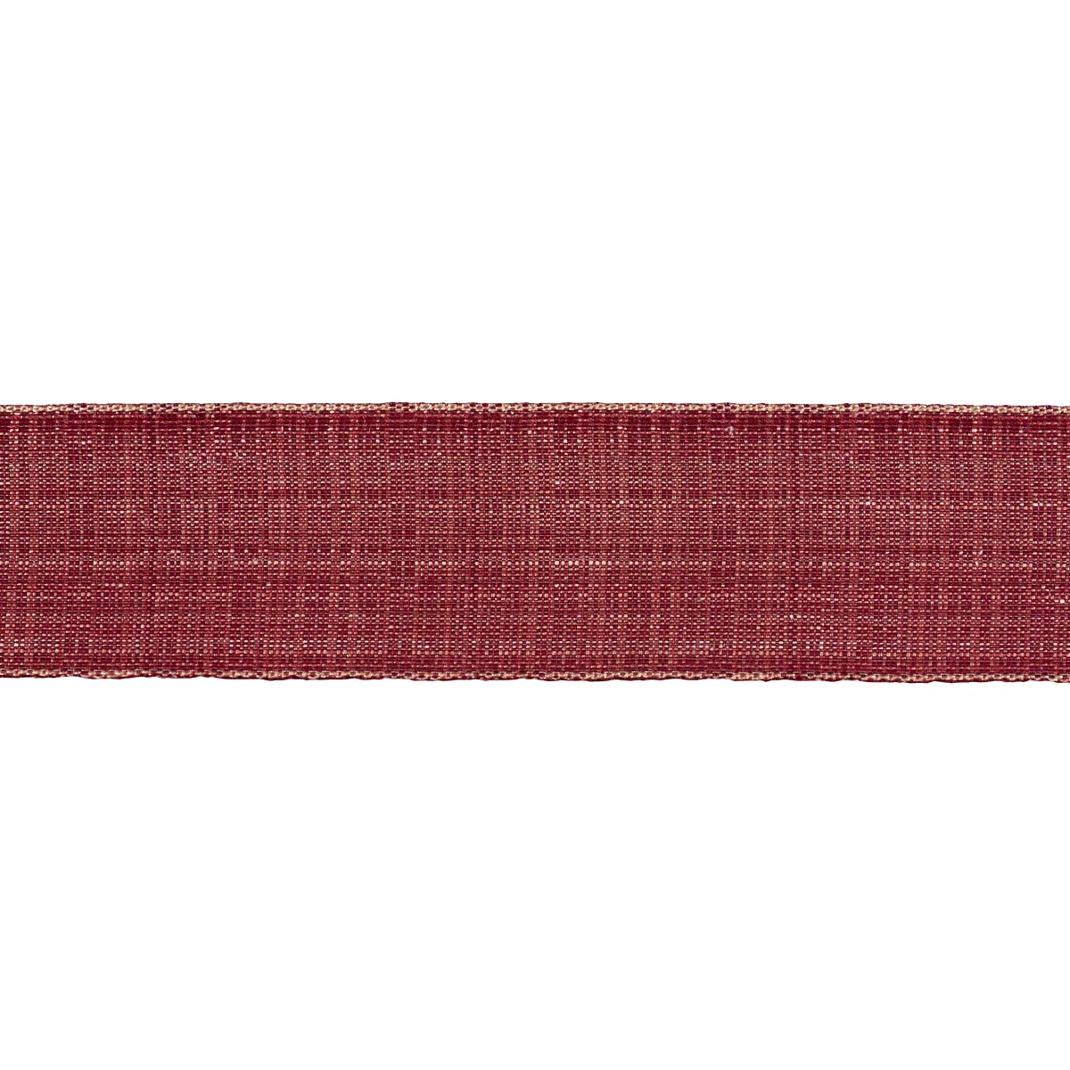 Schumacher Tweed Tape Wide trim in Red (86215)