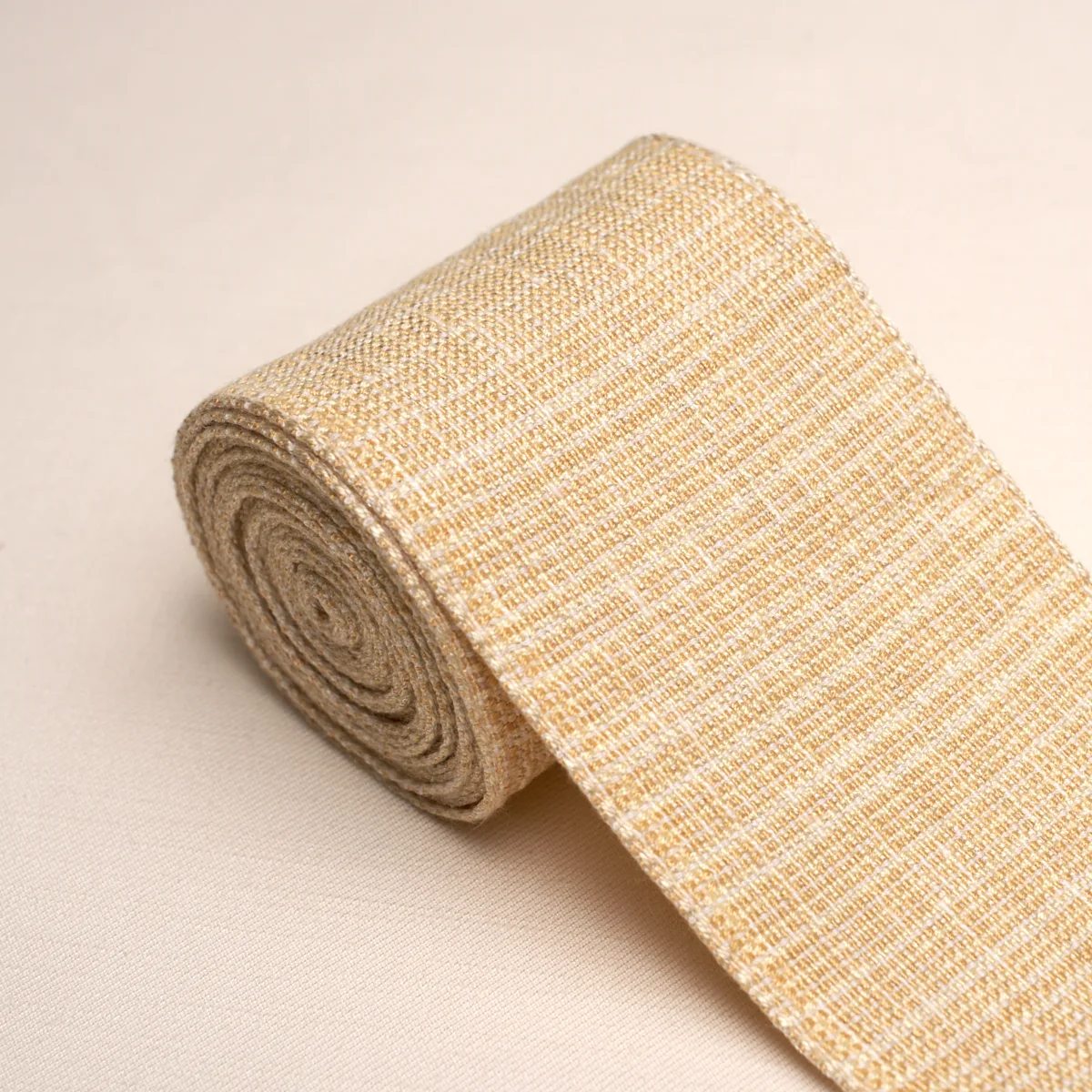 86212 | Tweed Tape Wide - Yellow Schumacher Tweed Tape Wide trim in Yellow (86212)