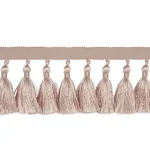 76802 | Valentin Silk Tassel - Blush Schumacher Valentin Silk Tassel trim in Blush (76802)