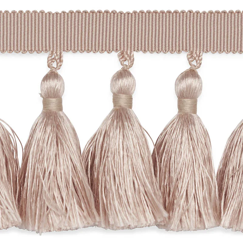 76802 | Valentin Silk Tassel - Blush Schumacher Valentin Silk Tassel trim in Blush (76802)