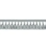 Schumacher Valentin Silk Tassel trim in Cloud (76803)