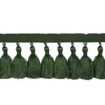 76806 | Valentin Silk Tassel - Emerald Schumacher Valentin Silk Tassel trim in Emerald (76806)