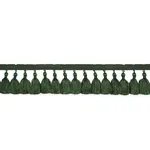76806 | Valentin Silk Tassel - Emerald Schumacher Valentin Silk Tassel trim in Emerald (76806)