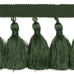 76806 | Valentin Silk Tassel - Emerald Schumacher Valentin Silk Tassel trim in Emerald (76806)