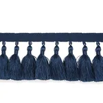 76804 | Valentin Silk Tassel - Navy Schumacher Valentin Silk Tassel trim in Navy (76804)