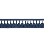 76804 | Valentin Silk Tassel - Navy Schumacher Valentin Silk Tassel trim in Navy (76804)