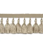 76801 | Valentin Silk Tassel - Sand Schumacher Valentin Silk Tassel trim in Sand (76801)