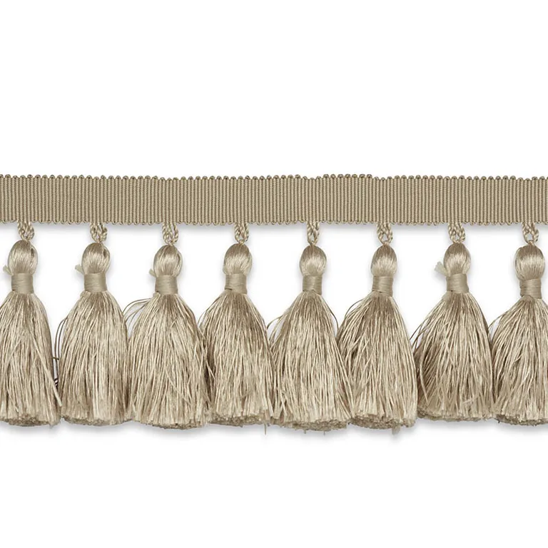 Schumacher Valentin Silk Tassel trim in Sand (76801)