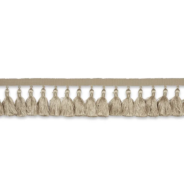 Schumacher Valentin Silk Tassel trim in Sand (76801)