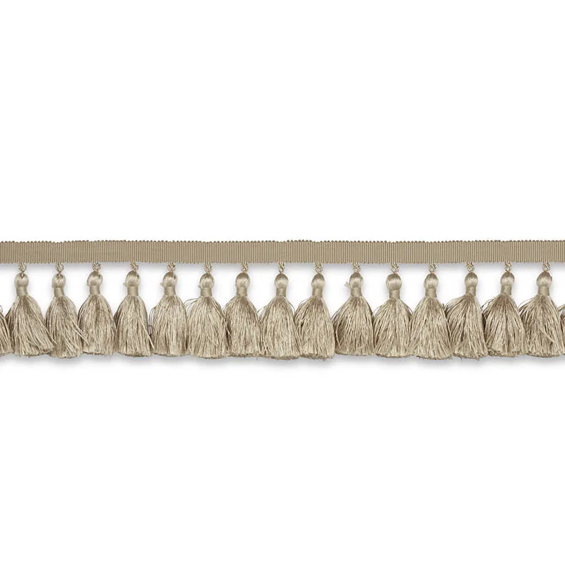 Schumacher Valentin Silk Tassel trim in Sand (76801)