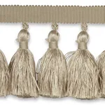 76801 | Valentin Silk Tassel - Sand Schumacher Valentin Silk Tassel trim in Sand (76801)