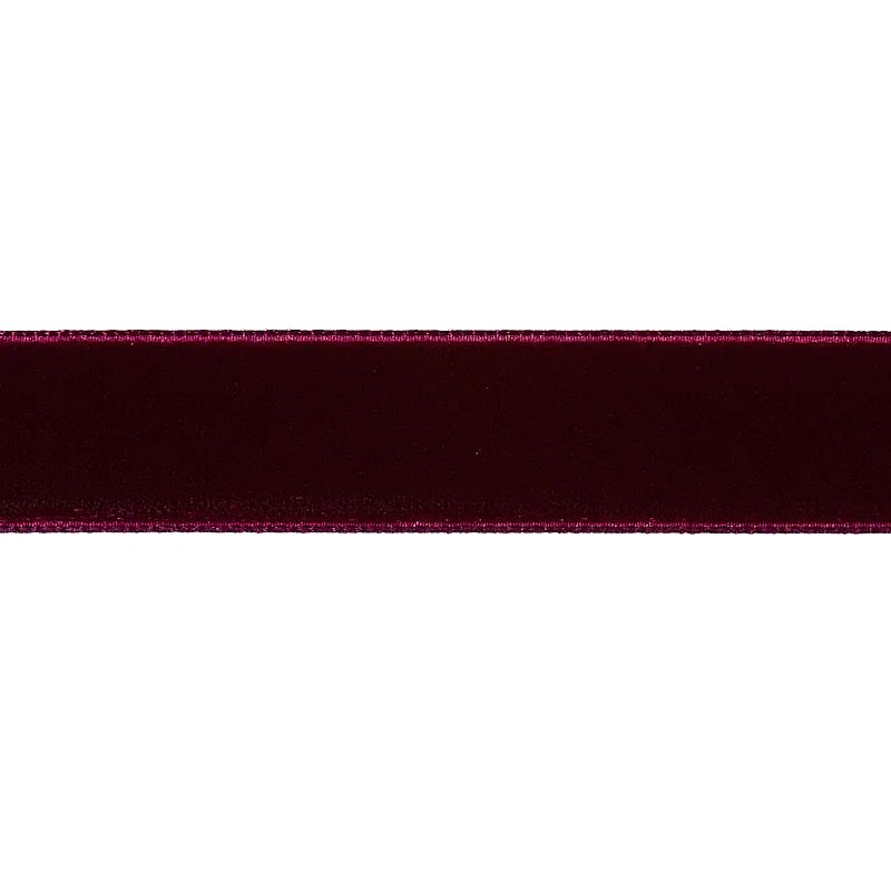 Schumacher Velvet Tape Medium trim in Aubergine (80948)