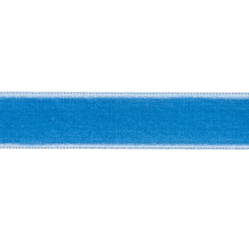 Schumacher Velvet Tape Medium trim in Cadet (80943)