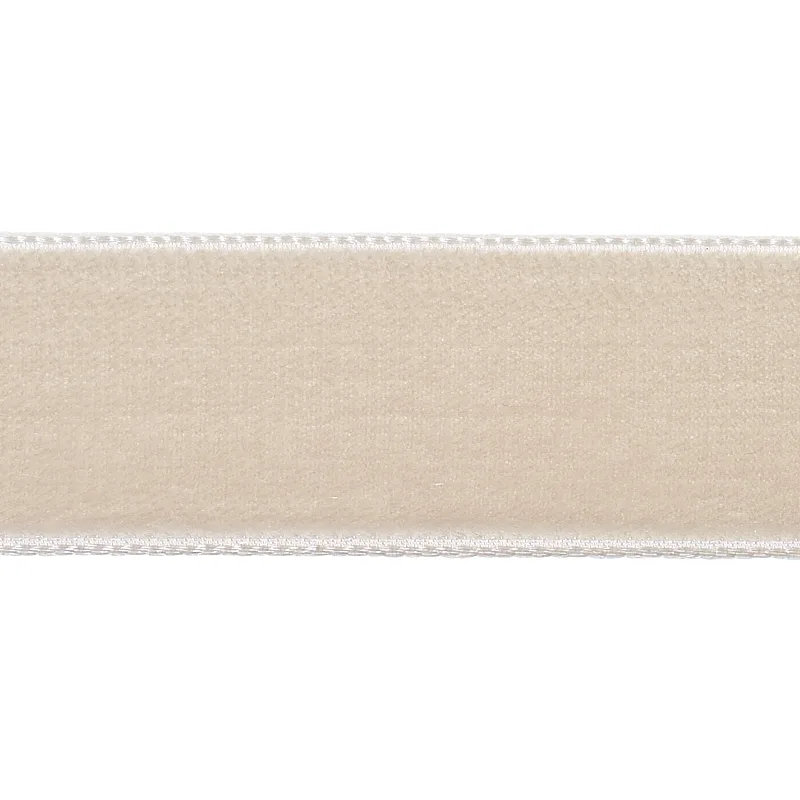 Schumacher Velvet Tape Medium trim in Dove (80941)