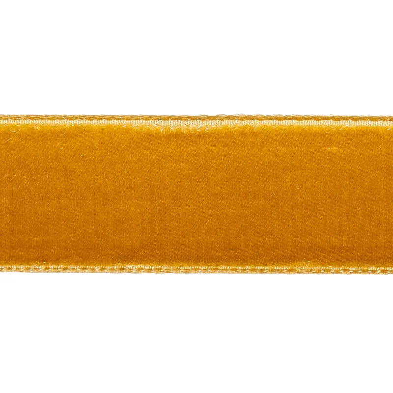 Schumacher Velvet Tape Medium trim in Gold (80946)