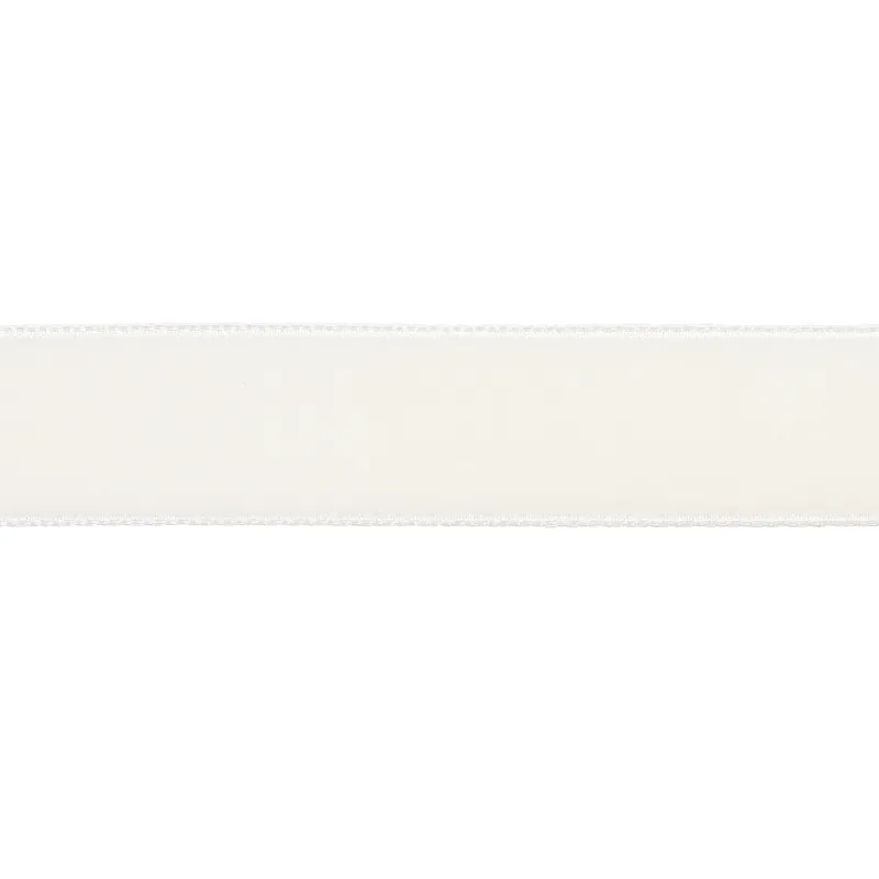 Schumacher Velvet Tape Medium trim in Ivory (80940)