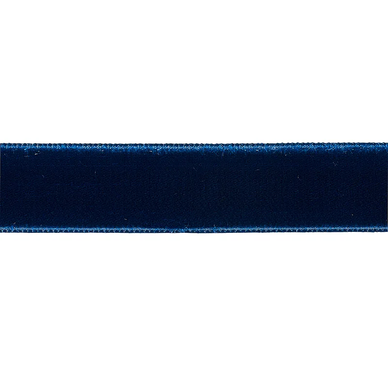 Schumacher Velvet Tape Medium trim in Saphire (80944)