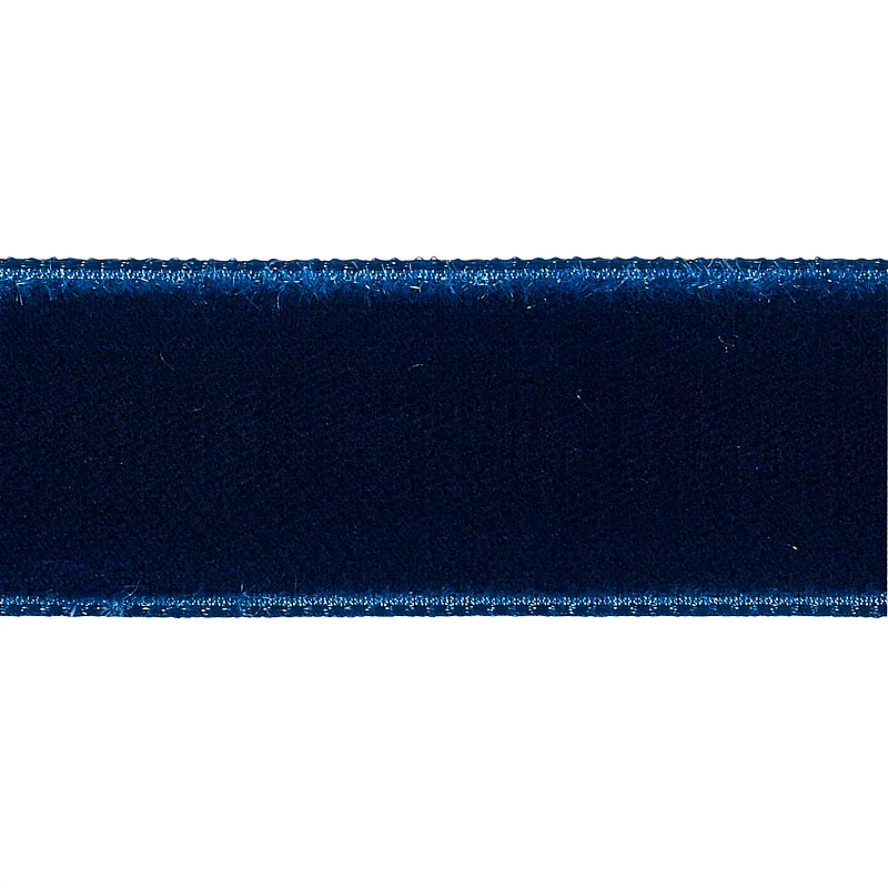 Schumacher Velvet Tape Medium trim in Saphire (80944)