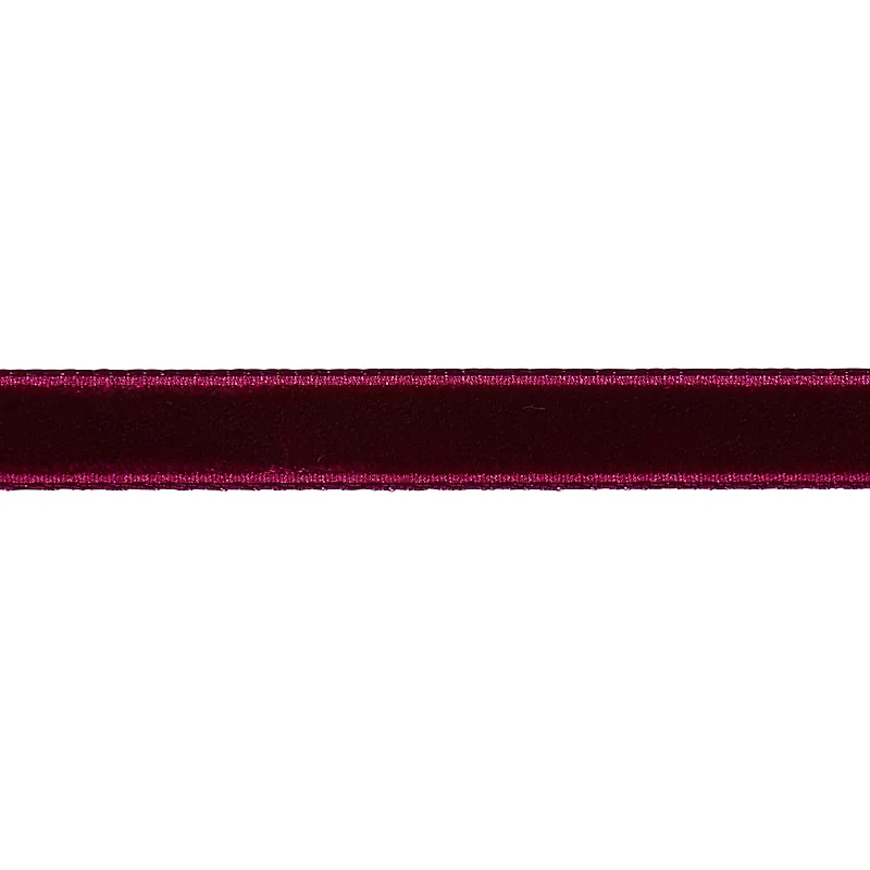 Schumacher Velvet Tape Narrow trim in Aubergine (80928)